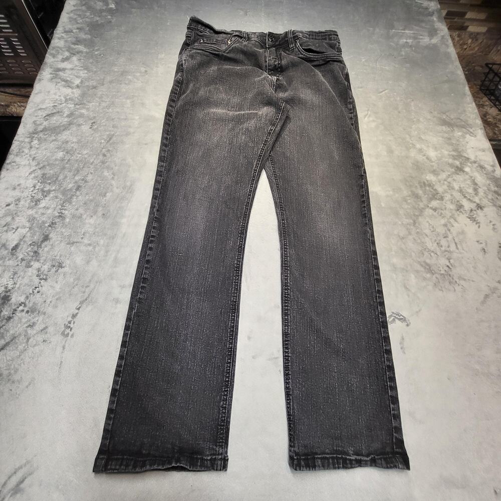 Urbanstar Jeans Mens 36x32 Black Charcoal Wash Straight Regular Denim Pockets